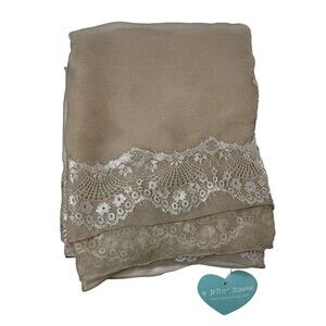Betsey Johnson Tan Lace Scarf